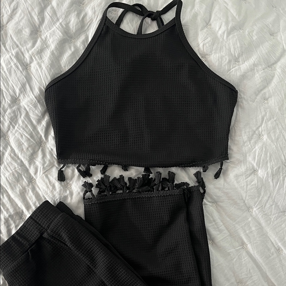 SHEIN Black Backless Dress